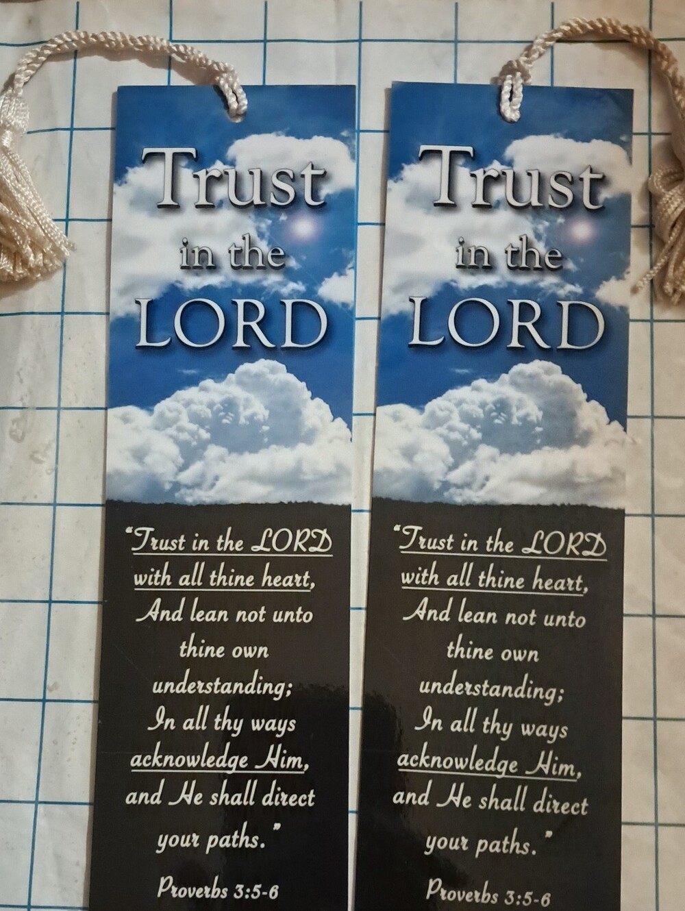 BOOKMARKS -  TRUST IN THE LORD